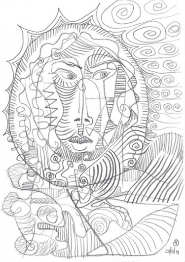 Zeichnungen mit dem Titel "ID 3434_E Drawings…" von Stanislaus Szypura (Stacho), Original-Kunstwerk