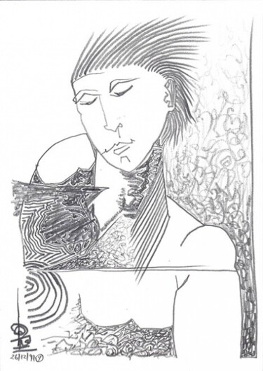 Zeichnungen mit dem Titel "ID 3621_E Drawings…" von Stanislaus Szypura (Stacho), Original-Kunstwerk