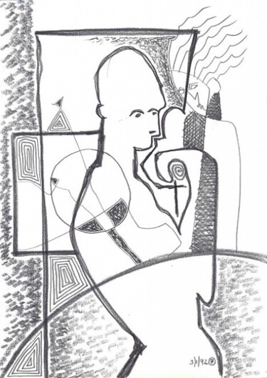 Zeichnungen mit dem Titel "ID 3667_E Drawings…" von Stanislaus Szypura (Stacho), Original-Kunstwerk