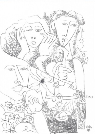 Zeichnungen mit dem Titel "ID 3473_E Drawings…" von Stanislaus Szypura (Stacho), Original-Kunstwerk