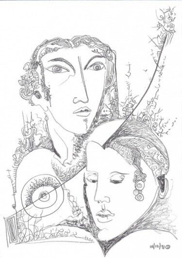 Zeichnungen mit dem Titel "ID 3546_E Drawings…" von Stanislaus Szypura (Stacho), Original-Kunstwerk