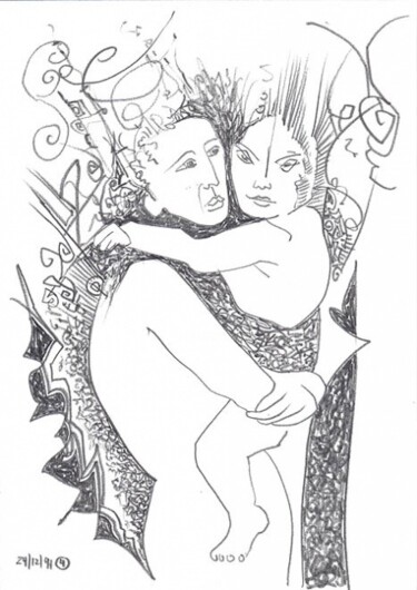 Zeichnungen mit dem Titel "ID 3590_E Drawings…" von Stanislaus Szypura (Stacho), Original-Kunstwerk
