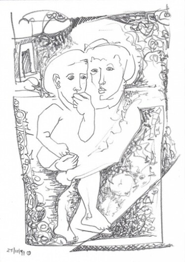 Zeichnungen mit dem Titel "ID 3595_E Drawings…" von Stanislaus Szypura (Stacho), Original-Kunstwerk