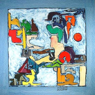 Painting titled "ID 1110 Abstraktion" by Stanislaus Szypura (Stacho), Original Artwork