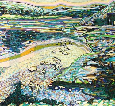 Malerei mit dem Titel "ID 1604 Landscape -…" von Stanislaus Szypura (Stacho), Original-Kunstwerk