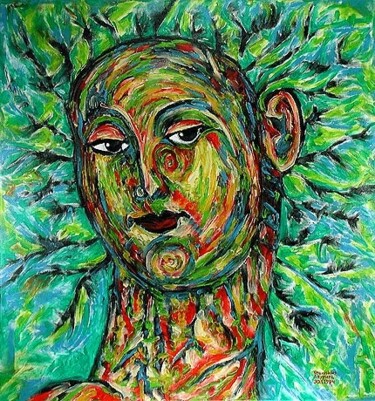 Painting titled "ID 254 Human being…" by Stanislaus Szypura (Stacho), Original Artwork