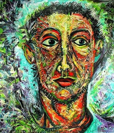 Painting titled "ID 277 Human being…" by Stanislaus Szypura (Stacho), Original Artwork