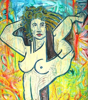 Painting titled "ID 576 Human being…" by Stanislaus Szypura (Stacho), Original Artwork