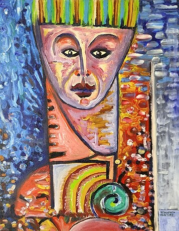 Painting titled "ID 225 Human being…" by Stanislaus Szypura (Stacho), Original Artwork