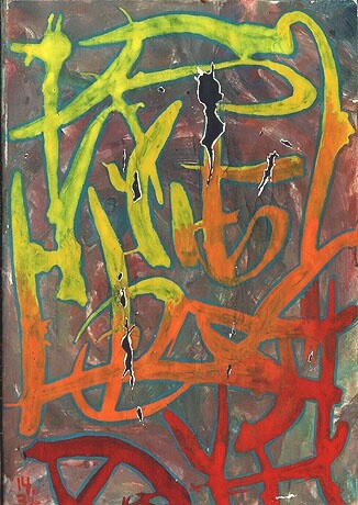 Malerei mit dem Titel "ID 974_C Cahier" von Stanislaus Szypura (Stacho), Original-Kunstwerk