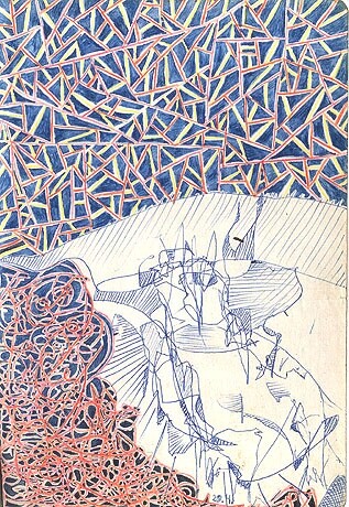 Malerei mit dem Titel "ID 497_C Cahiers" von Stanislaus Szypura (Stacho), Original-Kunstwerk