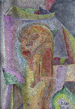 Malerei mit dem Titel "ID 1031_C Cahiers" von Stanislaus Szypura (Stacho), Original-Kunstwerk
