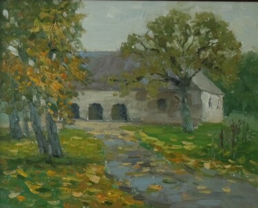 Painting titled "Maardu" by Stanislav Antipov, Original Artwork, Oil