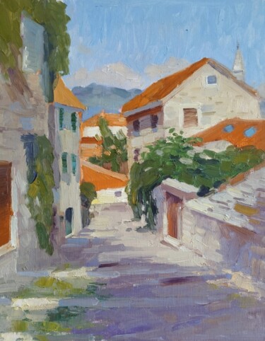 Painting titled "Supetar. Croatia" by Stanislav Antipov, Original Artwork, Oil