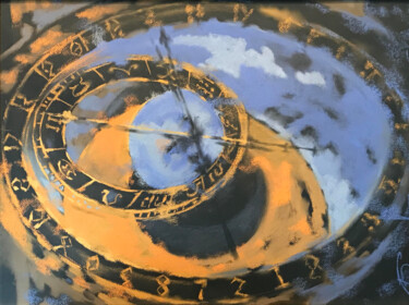 Peinture intitulée "Time" par Stanislav Bankasov, Œuvre d'art originale, Pastel