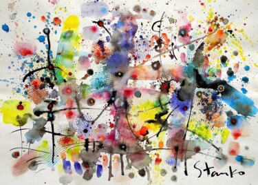 Painting titled "Nocturne-CXXXIII(ho…" by Stanislav Bojankov, Original Artwork, Acrylic