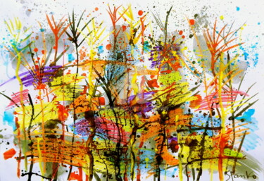 绘画 标题为“Landscaping on Jazz…” 由Stanislav Bojankov, 原创艺术品, 丙烯
