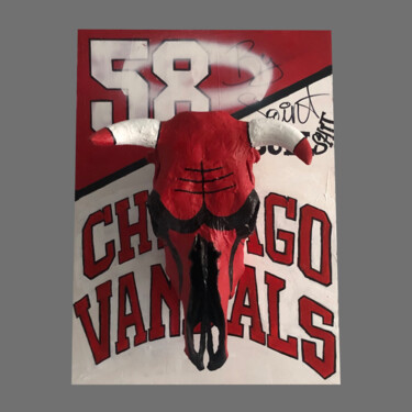 「Chicago Vandals」というタイトルの彫刻 Stanislav Dasiukevichによって, オリジナルのアートワーク, 骨