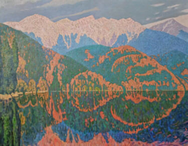 Картина под названием "Осень на Рице" - Stanislav Dulatov, Подлинное произведение искусства, Масло