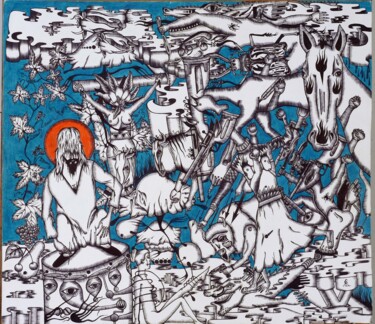 Pintura titulada "КТО БЕЗ ГРЕХА?ПЕРВЫ…" por Stanislav Lyashenko, Obra de arte original, Otro
