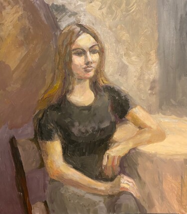 Peinture intitulée "Алина" par Stanislav Polikarpov, Œuvre d'art originale, Huile