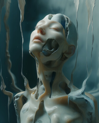 「Наедине с собой」というタイトルのデジタルアーツ Stanislav Starchenkoによって, オリジナルのアートワーク, AI生成画像