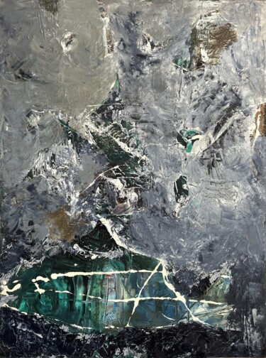 Pittura intitolato "Sea of Storms" da Stanislav Yushkov, Opera d'arte originale, Olio