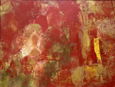 Pittura intitolato "A hot day" da Stanislav Yushkov, Opera d'arte originale, Encausti Montato su Pannello di legno