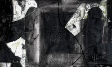 Pintura titulada "Talking in the shad…" por Stanislav Yushkov, Obra de arte original, Encáustico Montado en Bastidor de cami…