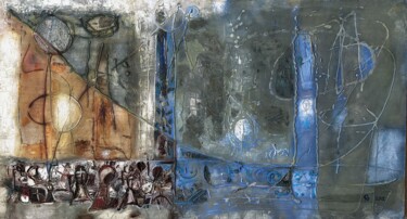 Картина под названием "Other worlds" - Stanislav Yushkov, Подлинное произведение искусства, Масло Установлен на Деревянная р…