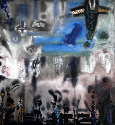 Картина под названием "First flight" - Stanislav Yushkov, Подлинное произведение искусства, Масло Установлен на Деревянная р…