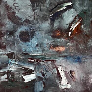 Картина под названием "Meteora" - Stanislav Yushkov, Подлинное произведение искусства, Масло Установлен на Деревянная рама д…