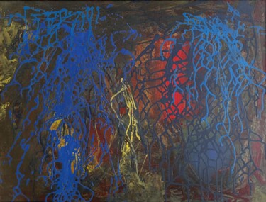Картина под названием "Fishing line" - Stanislav Yushkov, Подлинное произведение искусства, Энкаустический Установлен на Дер…