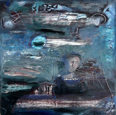 Картина под названием "Soul" - Stanislav Yushkov, Подлинное произведение искусства, Масло Установлен на Деревянная рама для…