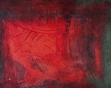 Pittura intitolato "Flame" da Stanislav Yushkov, Opera d'arte originale, Encausti Montato su Telaio per barella in legno