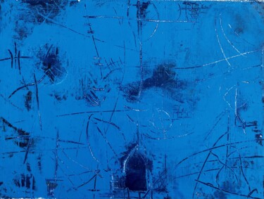 "Icy blue" başlıklı Tablo Stanislav Yushkov tarafından, Orijinal sanat, Ankostik resim  Ahşap Sedye çerçevesi üzerine monte…
