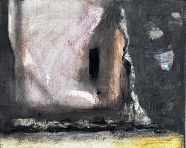 绘画 标题为“House” 由Stanislav Yushkov, 原创艺术品, 彩画 安装在木质担架架上