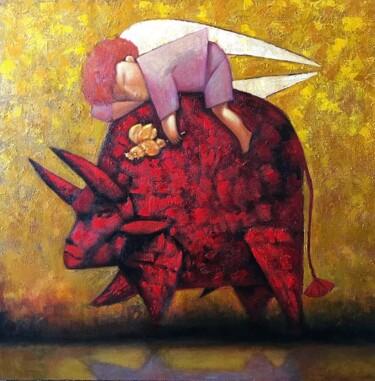Картина под названием "Dream" - Stanislava Kudriashova, Подлинное произведение искусства, Акрил Установлен на Деревянная рам…
