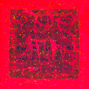 Peinture intitulée "Galaxy Pink Red" par Stanko, Œuvre d'art originale, Huile Monté sur Châssis en bois