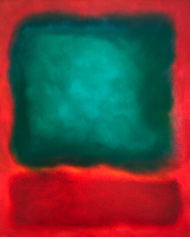 Painting titled "Rothko´s Narbe II |…" by Stanko, Original Artwork, Oil Mounted on Wood Stretcher frame