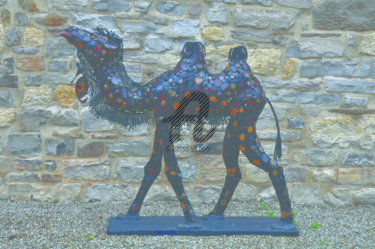 Sculpture titled "Le chameau" by Stanko Kristic, Original Artwork, Metals