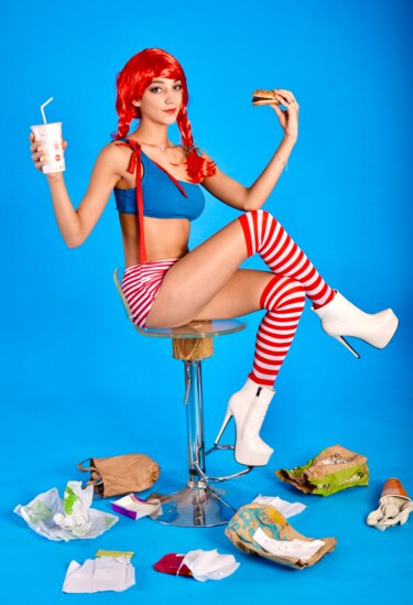 「Junk Food」というタイトルの写真撮影 Starmonkeyzによって, オリジナルのアートワーク, 操作されていない写真