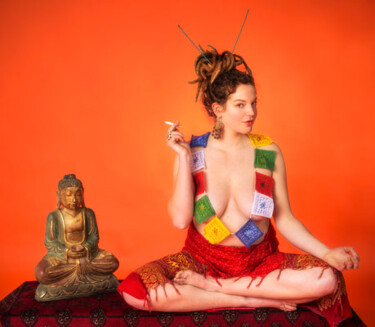 Fotografía titulada "Superficial Buddhis…" por Starmonkeyz, Obra de arte original, Fotografía digital