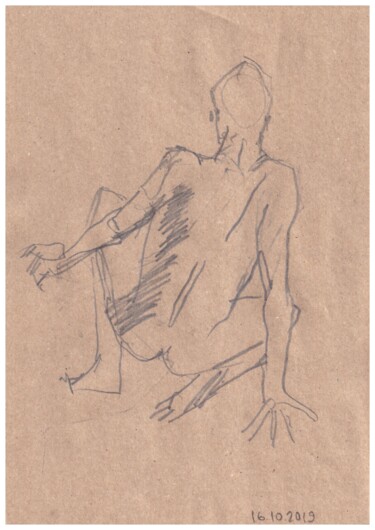 Σχέδιο με τίτλο "that man" από Startistgallery, Αυθεντικά έργα τέχνης, Μολύβι