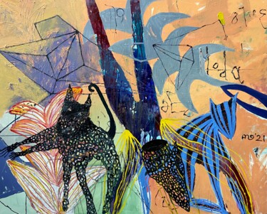 Malerei mit dem Titel "Special connection" von Stas Agapitov, Original-Kunstwerk, Öl