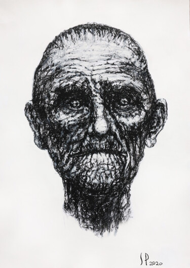 Рисунок под названием "old age" - Стас Прохорцев (Stanislav Prokhortsev), Подлинное произведение искусства, Пастель