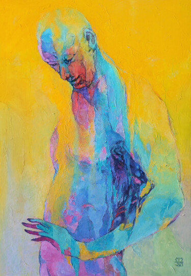 Картина под названием "Who am I?" - Стас Прохорцев (Stanislav Prokhortsev), Подлинное произведение искусства, Масло