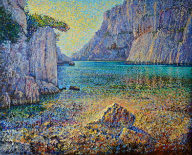 Painting titled "Paradis retrouvé" by Stas, Original Artwork, Oil