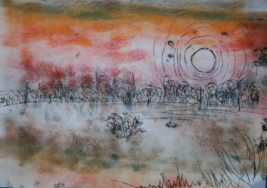 Картина под названием "когда небо было ниж…" - Toba, Подлинное произведение искусства