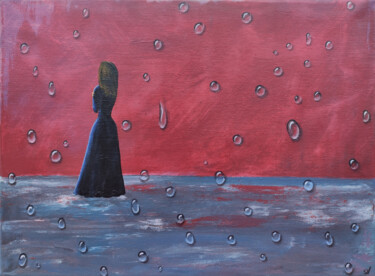 Malerei mit dem Titel "ACTRESS SPRING DROP…" von Stasy Vo, Original-Kunstwerk, Acryl